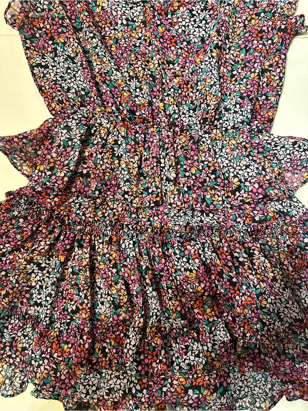 Misa Los Angeles Multicolor Floral Ruffled Mini Dress - Picture 2 of 3